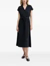 Marc O'polo Button-down Belted Midi Dress In Blue