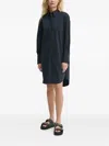 Marc O'polo Button-down Cotton Shirt Dress In Blue