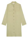 Marc O'polo Button-down Shirt Dress In Green