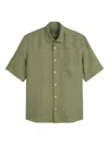 Marc O'polo Button-down Short-sleeves Shirt In Green