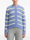 Marc O'polo Button-fastening Cardigan In Blue