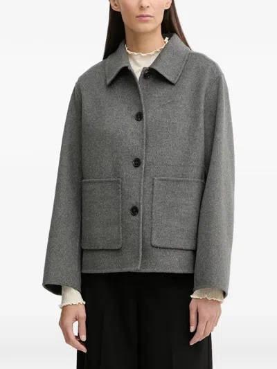 Marc O'polo Button Flap Pocket Jacket In Gray