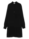 Marc O'polo Button-front Midi Dress In Black