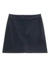 Marc O'polo Button-front Mini Skirt In Blue