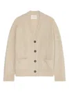 Marc O'polo Button-front V-neck Cardigan In Brown
