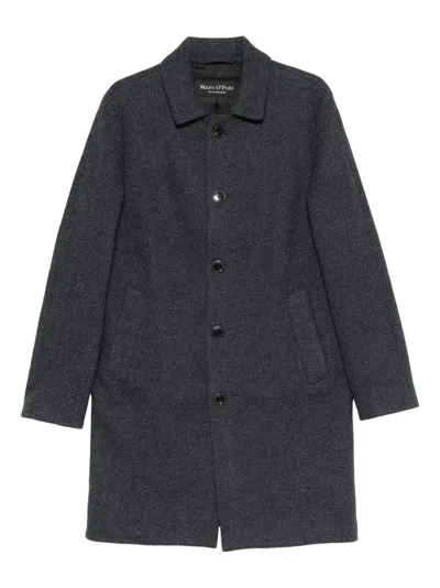 Marc O'polo Button Pocket Coat In Gray