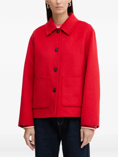 Marc O'polo Button Pockets Jacket In Red