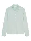 Marc O'polo Button-up Long-sleeve Shirt In Blue
