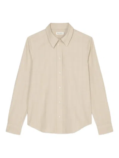 Marc O'polo Button-up Long-sleeve Shirt In Neutral
