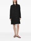 Marc O'polo Button-up Shirt Mini Dress In Black