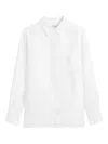 Marc O'polo Cropped Poplin Shirt In White