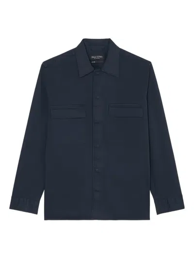Marc O'polo Button-up Utility Shirt In Blue