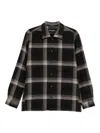 Marc O'polo Buttoned Check Overshirt In Black