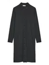 Marc O'polo Buttoned Long-sleeve Midi Dress