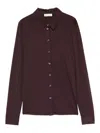 Marc O'polo Buttoned Long-sleeve Shirt In Brown