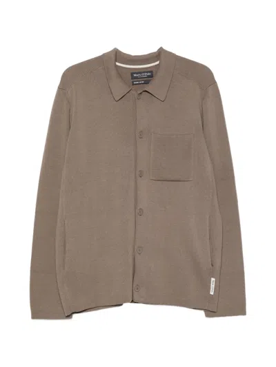 Marc O'polo Button-up Cardigan In Brown