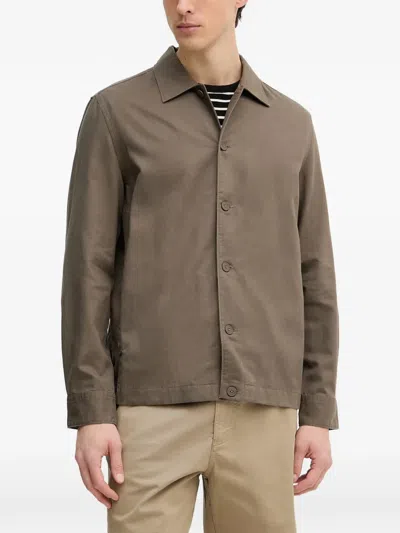 Marc O'polo Button-up Shirt Jacket In Brown