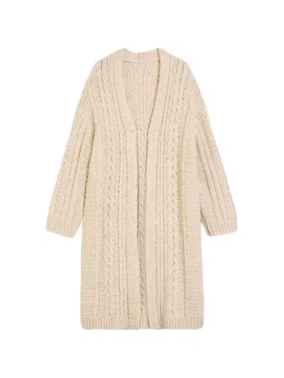 Marc O'polo Cable-knit Cardigan In Neutral