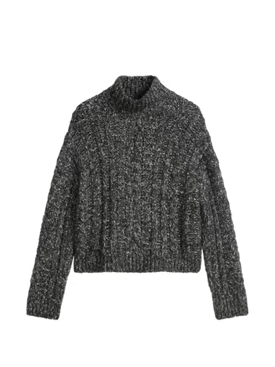 Marc O'polo Cable-knit Sweater In Black