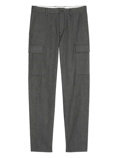 Marc O'polo Cargo-pockets Tailored Trousers In Black