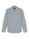 Marc O'polo Check-pattern Button-up Shirt In Blue