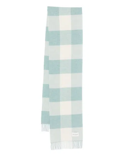 Marc O'polo Check-pattern Fringed Scarf In Multi