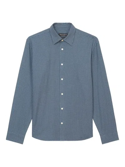 Marc O'polo Checked Button-up Shirt In Blue