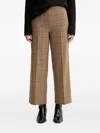 Marc O'polo Checked-pattern Trousers In Brown
