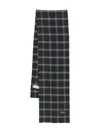 Marc O'polo Checked Scarf In Black
