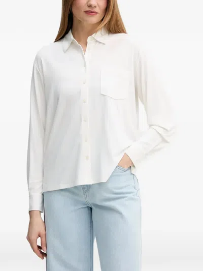 Marc O'polo Chest-pocket Button-up Shirt In White