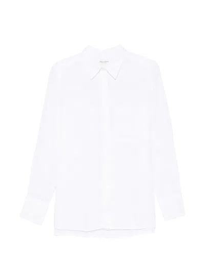 Marc O'polo Chest-pocket Long-sleeve Shirt In White