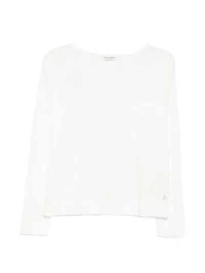 Marc O'polo Chest-pocket Long-sleeve T-shirt In White