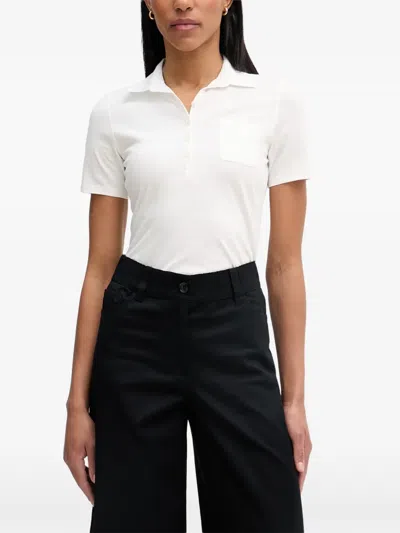Marc O'polo Chest-pocket Polo Shirt In White