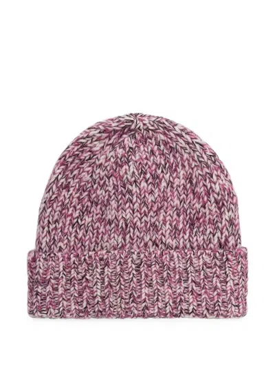 Marc O'polo Chunky-knit Beanie Hat In Pink