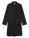 Marc O'polo Collared Button-up Dress In Black