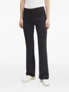 Marc O'polo Concealed-fastening Flared Trousers In Black