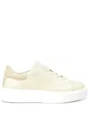 Marc O'polo Cora Leather Lace-up Sneakers In Neutral