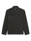 Marc O'polo Corduroy Button-up Overshirt In Gray