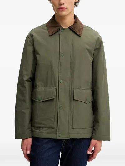 Marc O'polo Corduroy-collar Jacket In Green