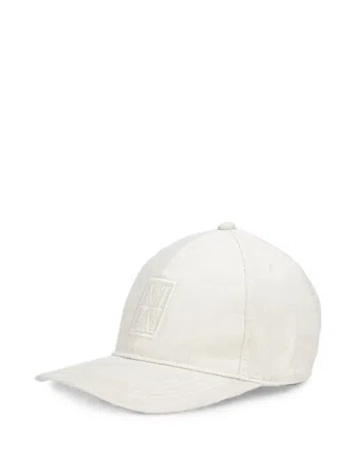 Marc O'polo Corduroy Logo-patch Cap In White