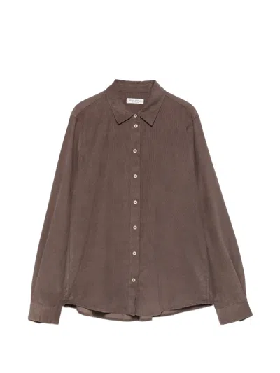 Marc O'polo Corduroy Long-sleeve Shirt In Animal Print