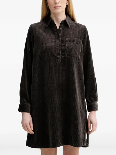 Marc O'polo Corduroy Mini Dress In Brown