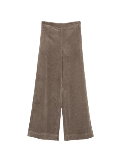 Marc O'polo Corduroy Wide-leg Trousers In Brown