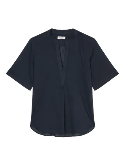 Marc O'polo Cotton Blouse In Black