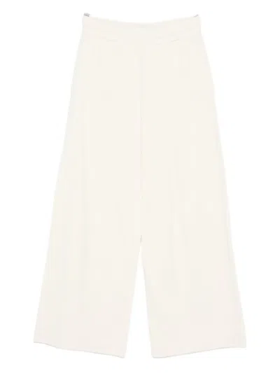 Marc O'polo Cotton Elastic-waist Trousers In Metallic