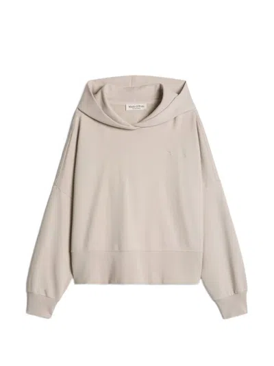 Marc O'polo Cotton Hoodie In Neutral