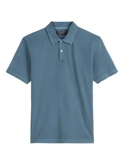 Marc O'polo Cotton Polo Shirt In Blue