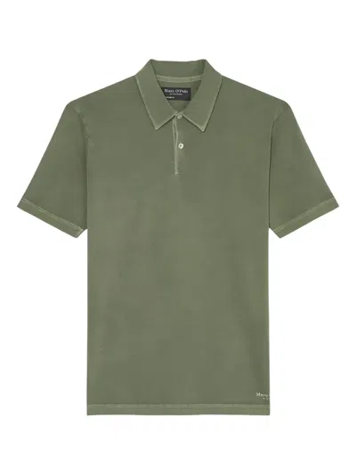 Marc O'polo Cotton Polo Shirt In Green