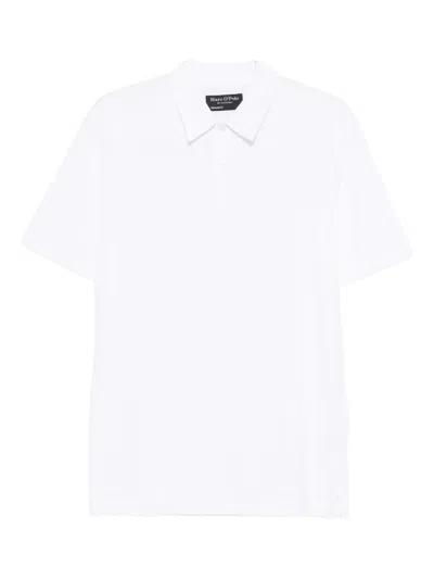 Marc O'polo Cotton Polo Shirt In White