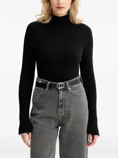 Marc O'polo Cotton Sweater In Black